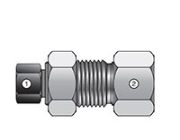 GH2BMP7 MPI™ Bulkhead to Female NPT Connector