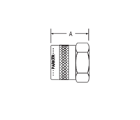 Knurled Nut for fractional tube – dimensions