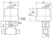 MAB Series Actuators - Electric EO_8 - dimensions