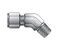 NPT Male 45° Elbow for metric tube