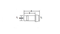 Port Connector for fractional tube - dimensions