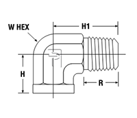 Street Elbow SE - dimensions