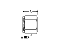 Tube Nut for metric tube – dimensions