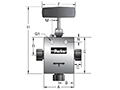 MAN Series 3-Way/1 On-Pressure Valve - dimensions