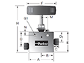 MAN Series 2-Way Straight Valve - dimensions