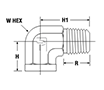 Street Elbow SE - dimensions